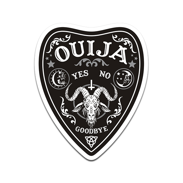 Ouija Planchette Sticker Decal 2